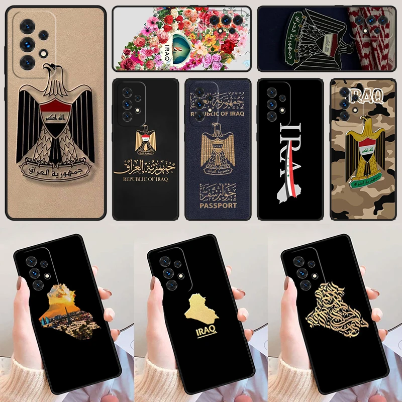 Iraq Map For Samsung Galaxy A52 A72 A73 A20e A21S A50 A70 A11 A12 A42 A31 A40 A51 A71 A32 A80 A91 Phone Case