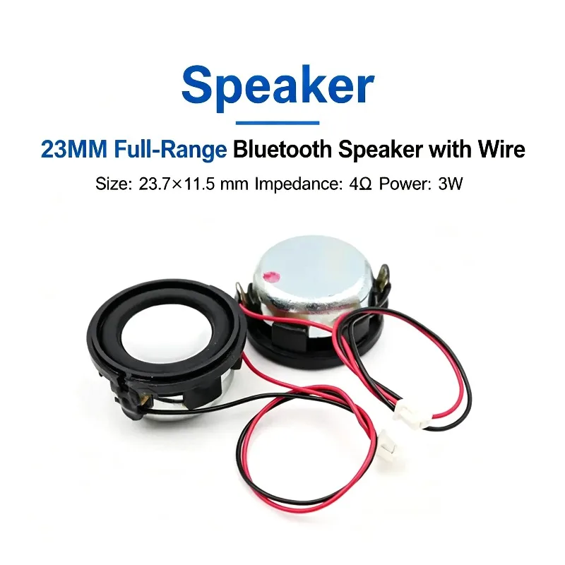 1PCS 23/24MM Full Frequency Bass BT Small Speaker 4 Ohm 2W 3W Round Strong Magnetic Small Horn Speaker