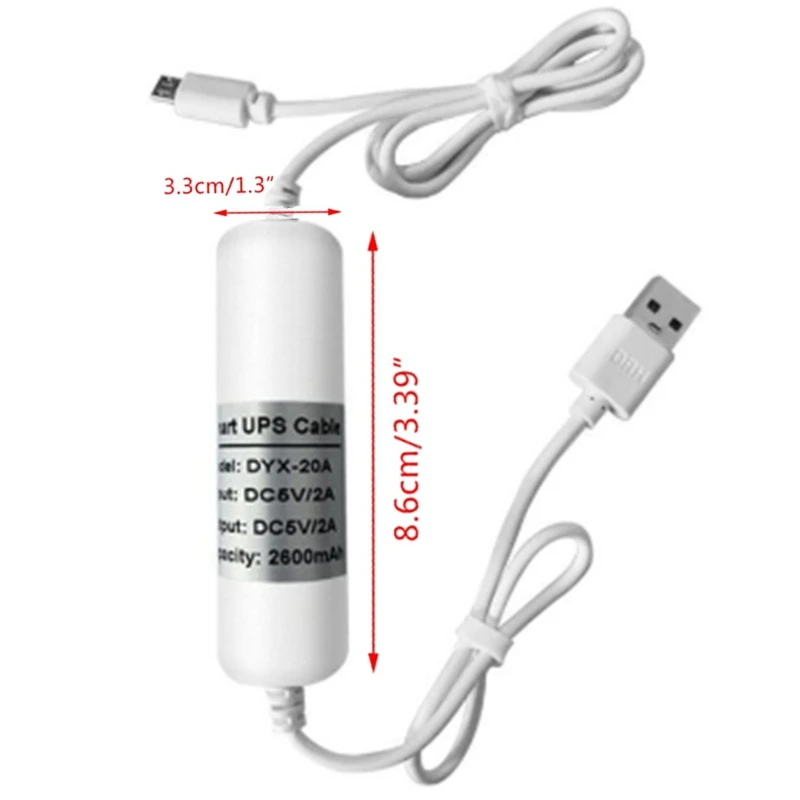 Mini UPS Battery Backup 5V Uninterruptible Power Built-In UPS Battery For Router Wifi Security Camera Power Adapter