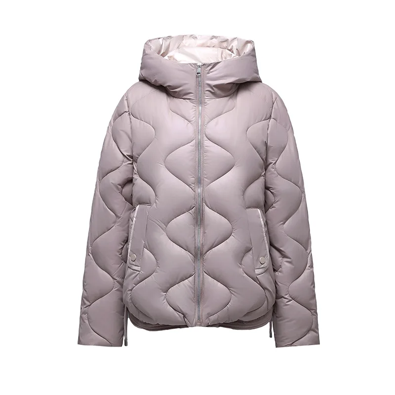 

Winter New Versatile Solid Color Women Short Cotton Jacket Thickened Warm Female Casual Coat