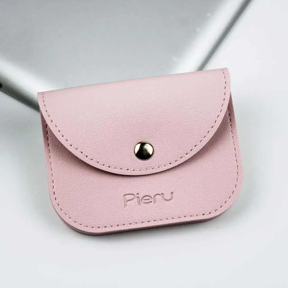 

Portable Girls Boys Card Holders Small Soft Macaron Color Earphone Holder Leather Coin Purse Key Bag Mini Wallet