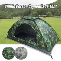 1-2 Persons Camouflage Camping Tent Ultralight Airy Polyester Oxford Cloth Waterproof Tent Outdoor Hiking Travel Beach Shelter