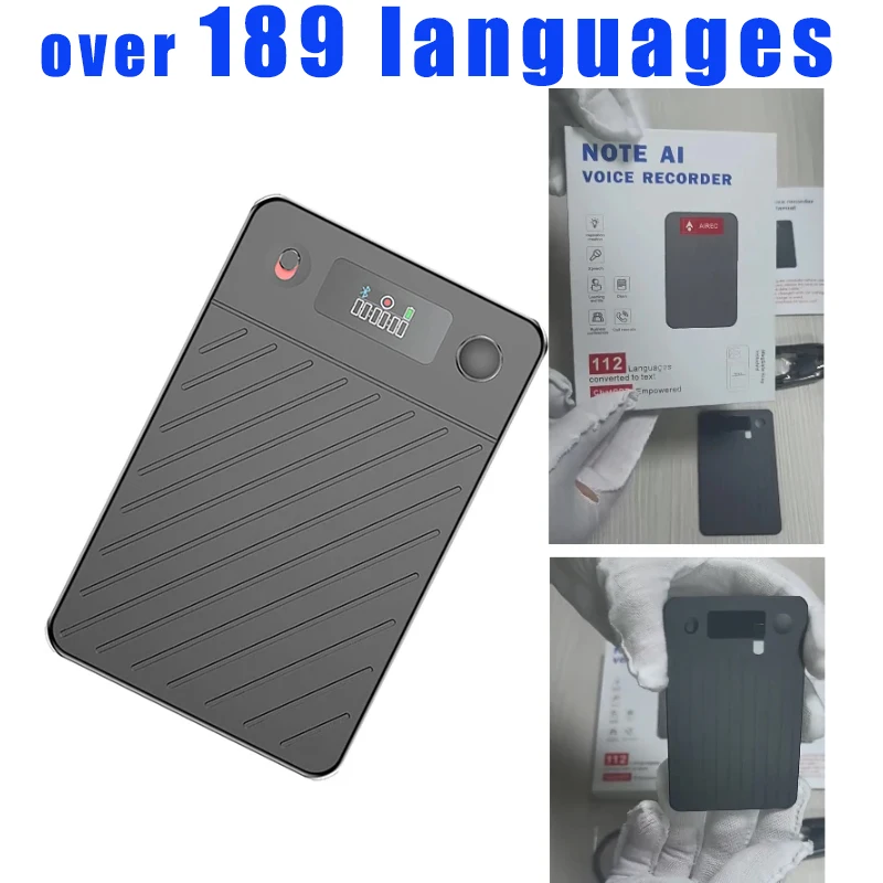 

over 189 languages AI Voice Recorder Real-time Transcription and Smart Summarization Noise Reduction Digital Sound Recorders