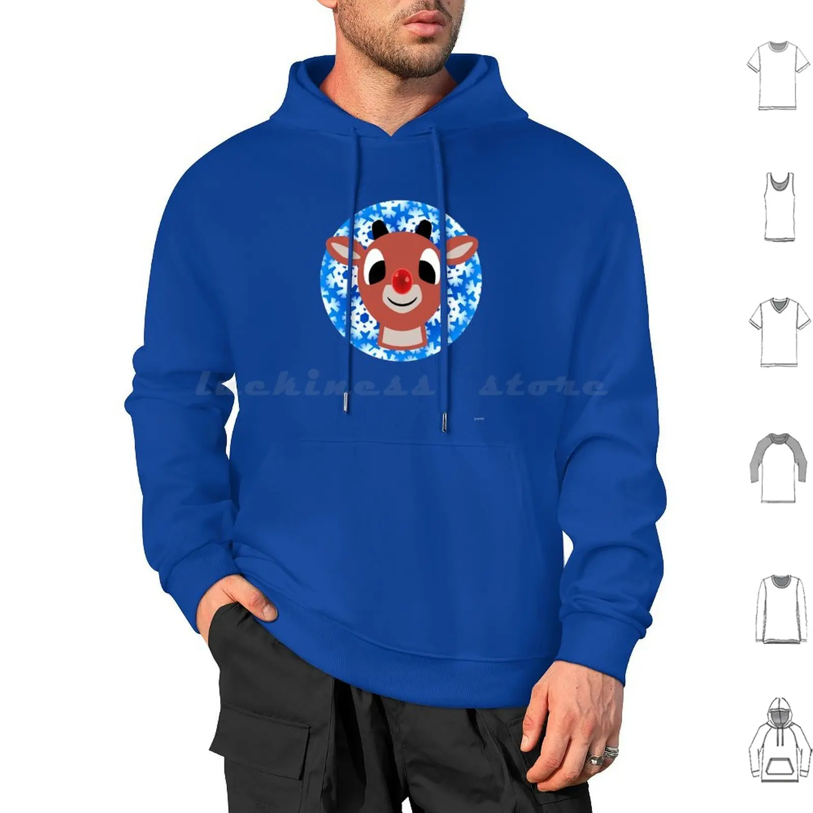 Hello Rudolph Hoodies Long Sleeve Christmas Xmas Holiday Winter Holiday Classic Rankin Bass Rudolph The Red Nosed