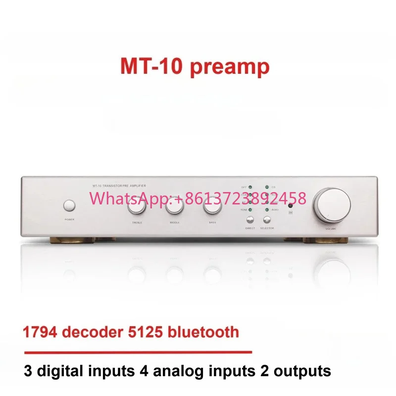 MT-10 Audiophile Field Effect Preamplifier, 1794 Decoder, 5125 Bluetooth with Remote Control, Home High-Fidelity Audio