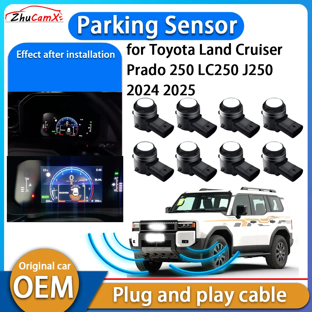 

Reversing Reverse Backup Radar Buzzer Detector System Parking Sensor for Toyota Land Cruiser Prado 250 LC250 J250 2024 2025