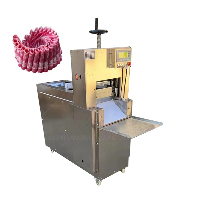 

Commercial Large Bacon Beef Mutton Slicing Cutting Frozen Meat Slicer Machine