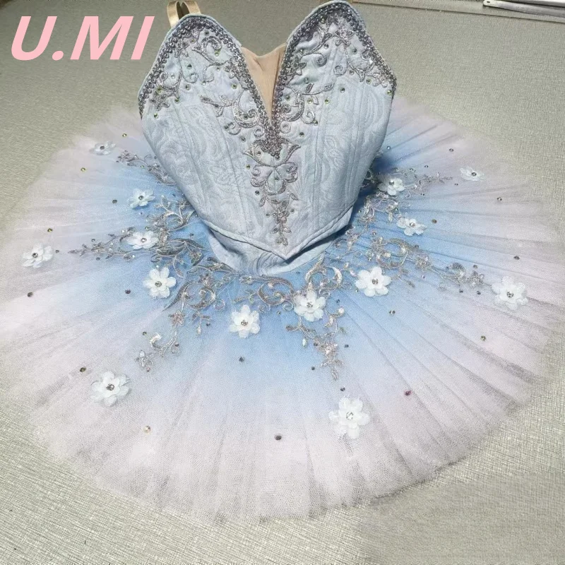 New professional TUTU women light blue Tutu dress performance dress Sleeping Beauty stage dress