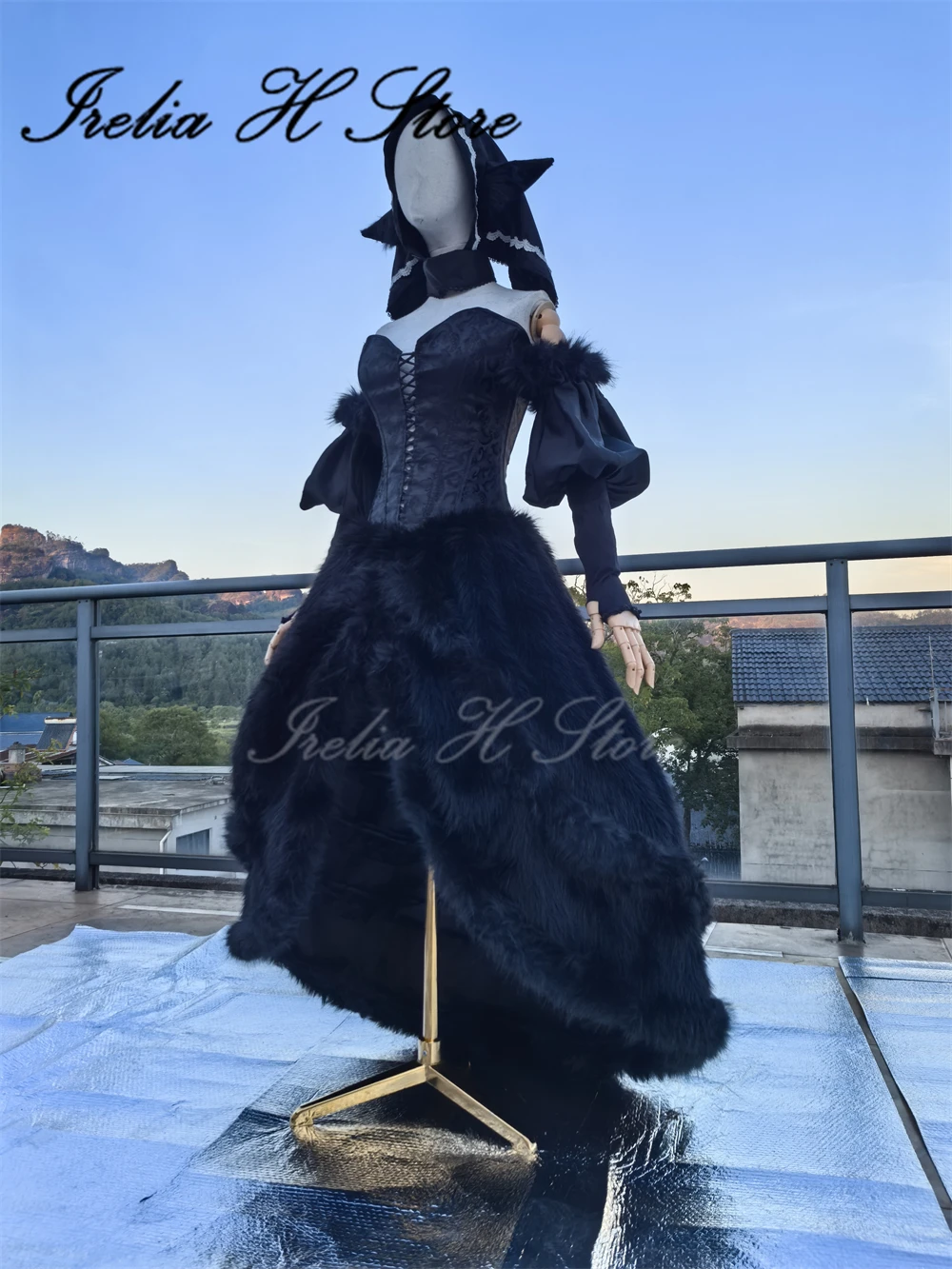 Irelia H Store Delicious in Dungeon Marcilles black Dungeon Master Dress Cosplay Costume Anime evening party female halloween image 5