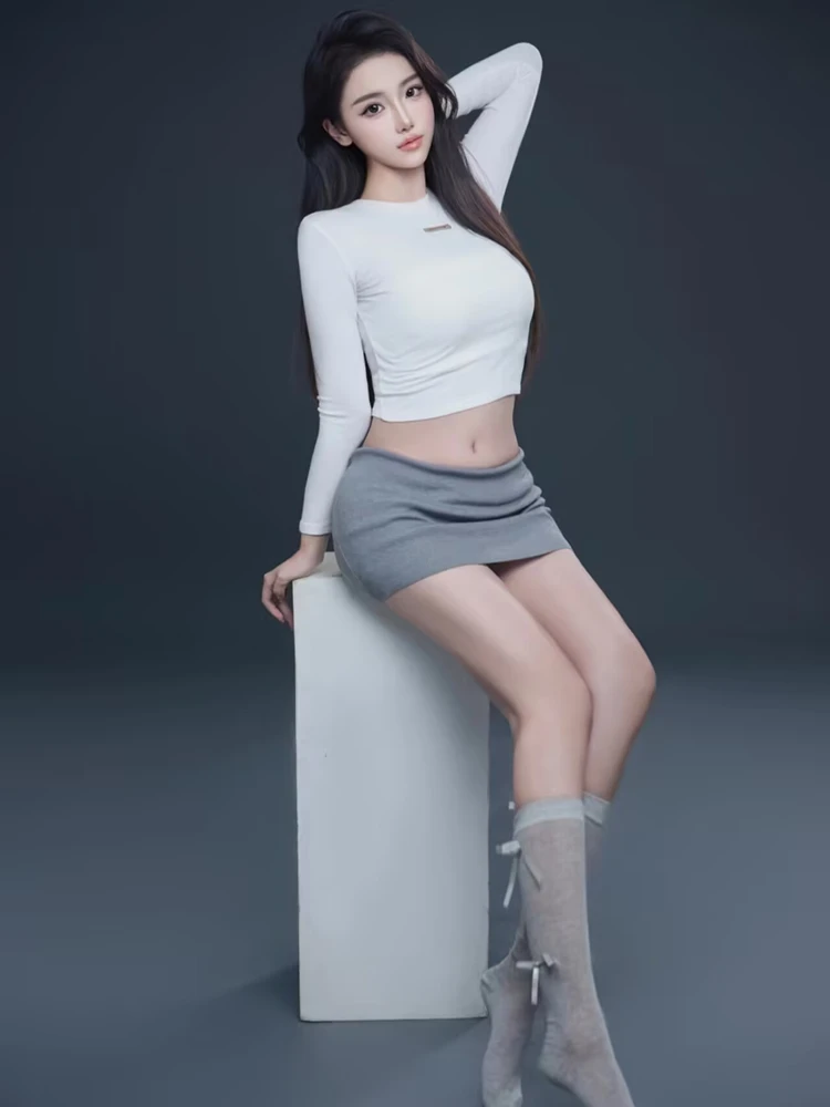 

2026 Studio Korean Style Simple High-End Oxygen Girl Portrait Atmosphere Sensation Photography Art Clothing Personal Manner