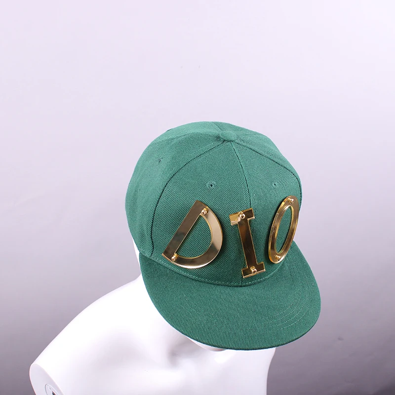 Anime JoJo Adventure Role Play Diego Brando Cos Costume Men Women Green Hat Cool Hip Hop Hat Party Accessories Baseball Cap ﻿