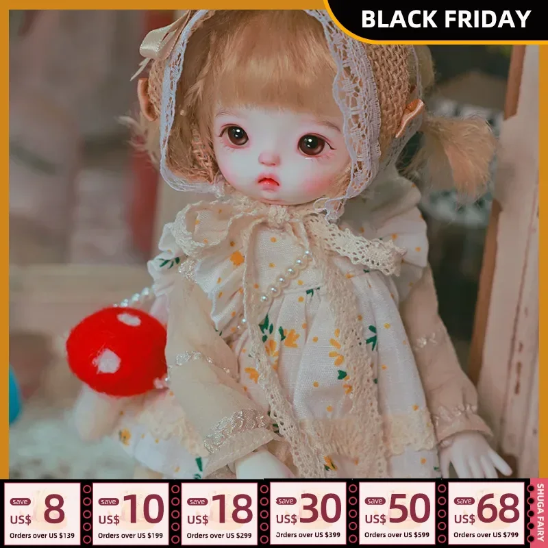 Ramo BJD Doll 1/6 Resin Dolls FullSet Dress Sleeves Art Toys Surprise Gift for Children ShugaFairy