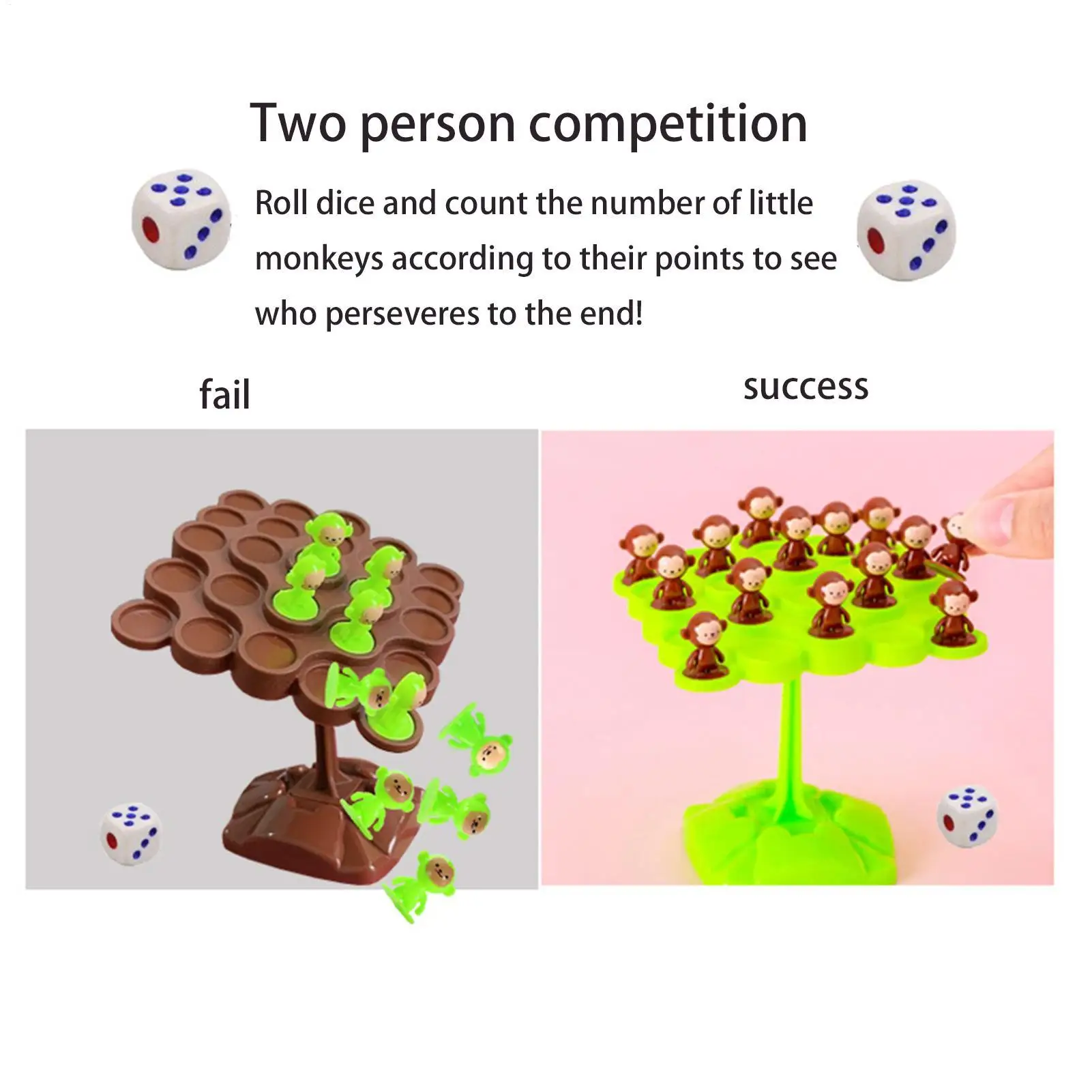 Monkey Balance Tree Focus Balance Training Children's Toys Folding Music Series Parent Child Interactive Board Game for Family