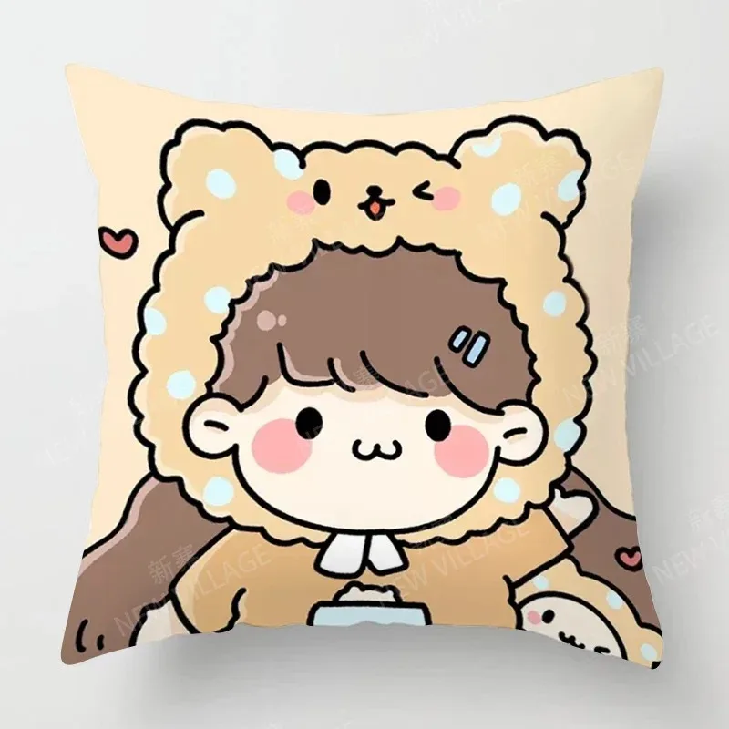 Anime Characters Decoration Cushion Cover Decorations Throw Pillow Covers 45x45cm 18x18Inch Pillowcase 40x40cm 16x16Inch