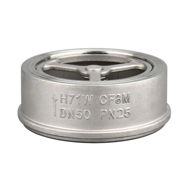 DN150 6-inch PN16 wafer flange 316 stainless steel double-disc check valve