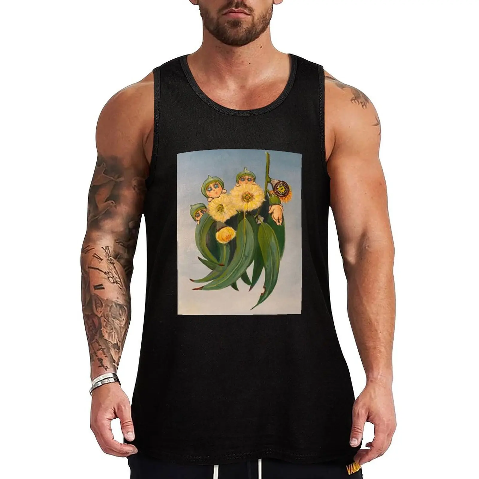 

Gum Nut Babies Tank Top Men's gym articles Fitness men clothing Men's fitness t-shirt Gym clothes