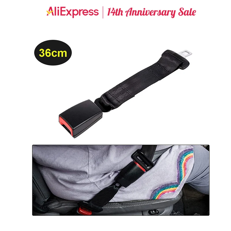 

36cm Car Seat Belt Extender Safety Belt Buckle Extension Adjustable Seatbelt Clip Plug Universial Auto Car Interior Accessories