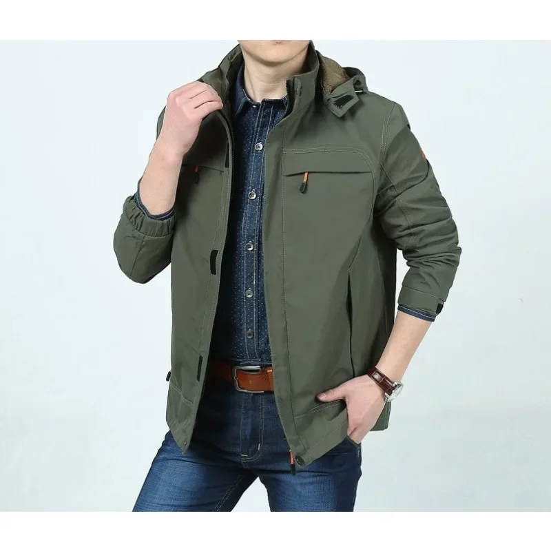 

Korean Luxury Clothing Men's Cold Jackets Fashion Baseball Jersey Spring Mens Windbreaker Tactical Hooded Outdoor Sweat-shirt