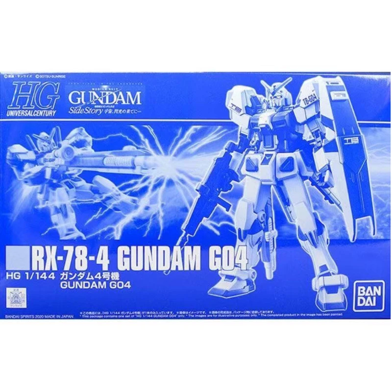 

В наличии Bandai Original Gundam PB Limited HG 1/144 RX-78-4 Unit 4, сборная модель, коллекционные праздничные подарки, украшения