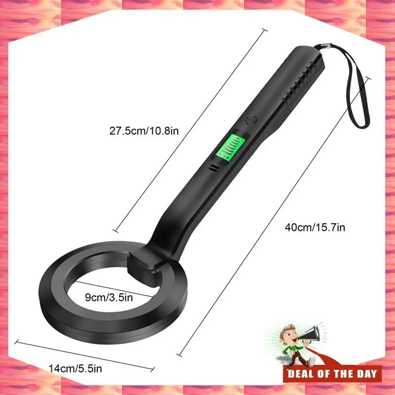 24-Hour Delivery Metal Detector Handheld Alarm High Sensitivity Metal Scanner Security Checker Pinpointer Search Coil Metal Dete