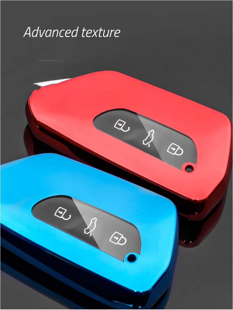 For VW Tiguan L Pro 2024-Pre Car Silicone Remote Smart Key Case Shelter Fob Holder Cover Trim