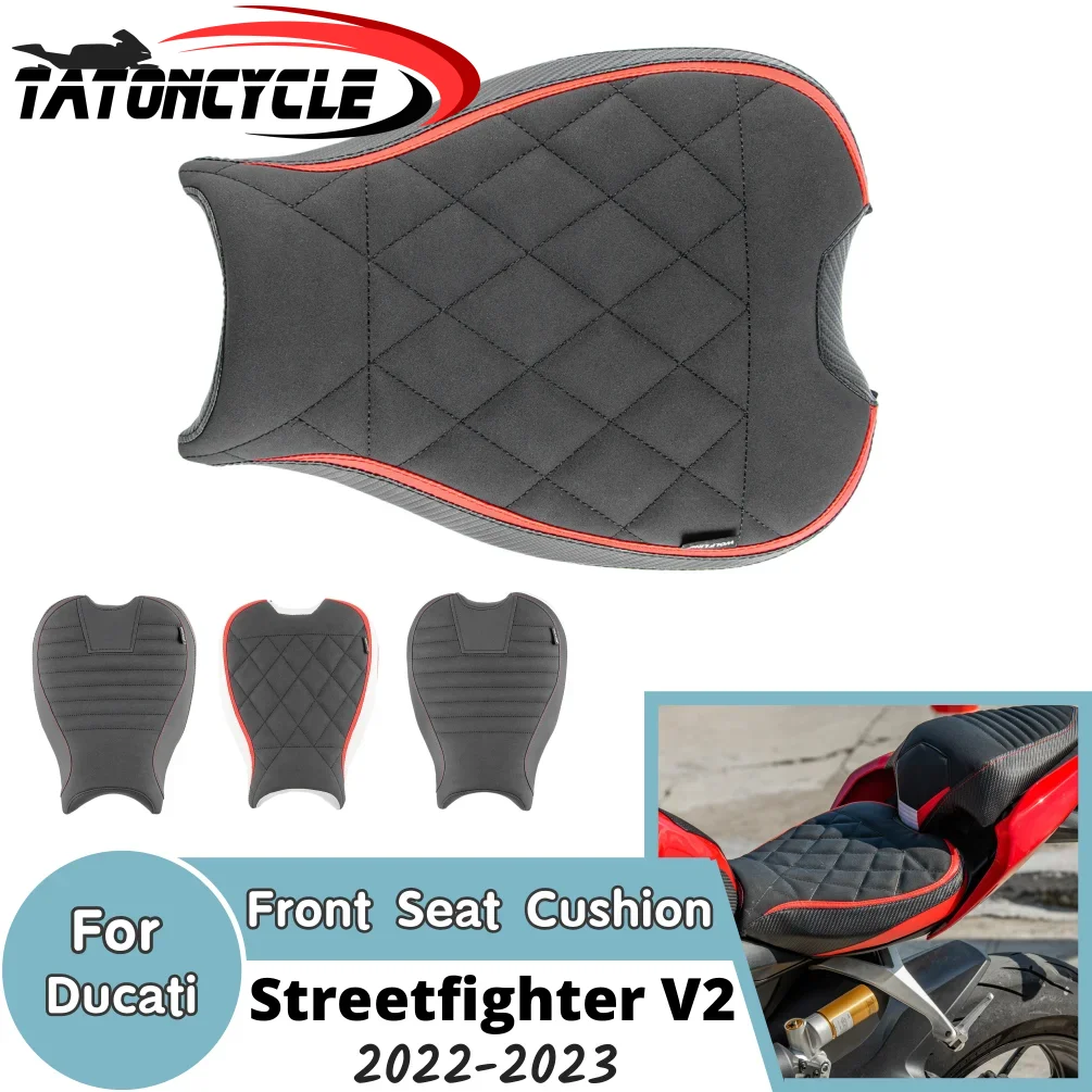 

For Ducati Streetfighter V2 2022 2023 V 2 Front Seat Cushion Motorcycle Driver Rider Seat Pad Cover Accessories