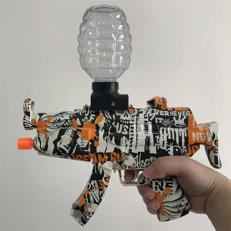 MP5 Rechargeable Electric Blaster - Automatic Outdoor Toy Gun for Team Battles - Ideal Gift (No Bullets Included）
