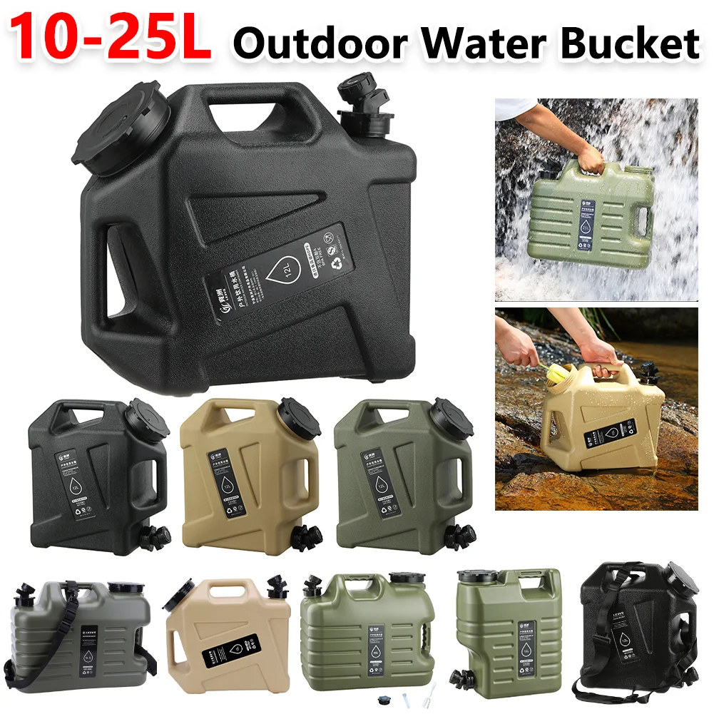 10-25L دلو للماء في الهواء الطلق سعة كبيرة حاوية أكياس المياه المحمولة مع صنبور القيادة خزان المياه للنزهة المشي لمسافات طويلة #2