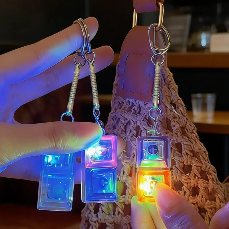 2 teclas teclado mecânico eixo testador led teclado chave brinquedo alívio do estresse diy botão keycap fidget chaveiro brinquedos presentes