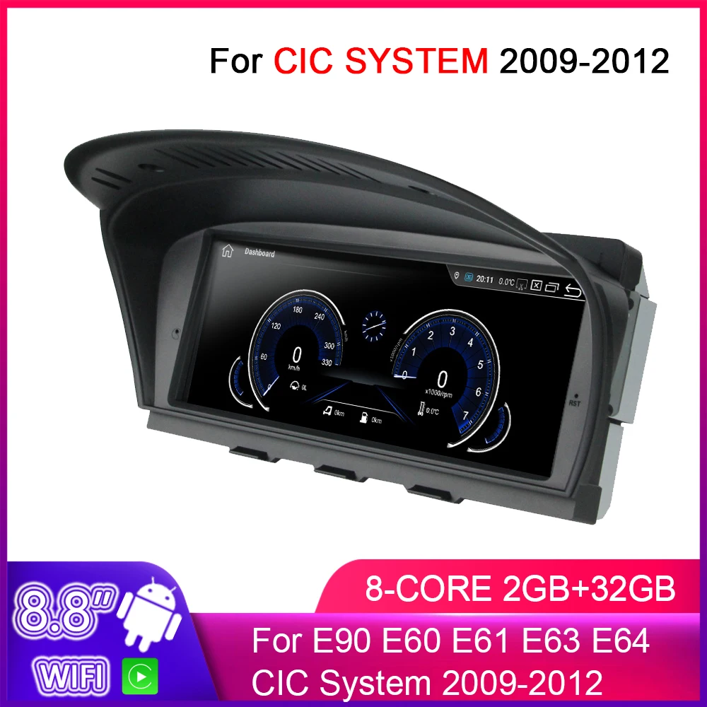 8 Core 2G RAM+32G ROM Android Car multimedia player for BMW 3 5 Series E90 E60 E61 E63 E64 CIC System 2009-2012