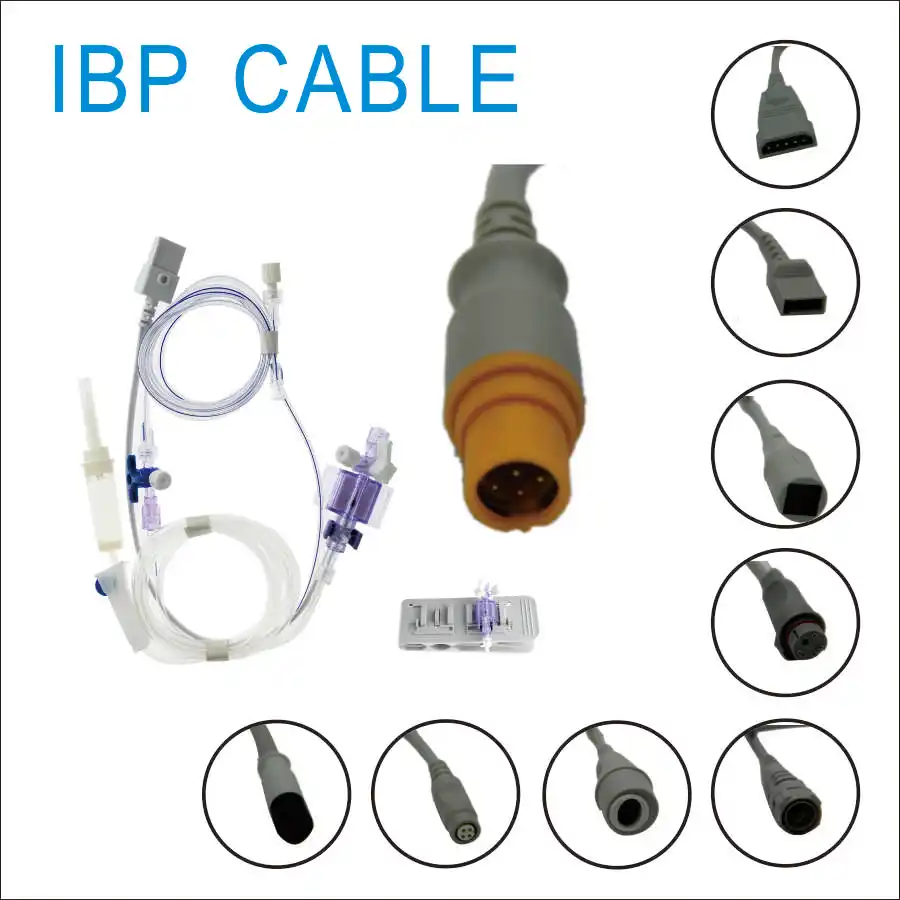 

Invasive Blood Pressure Cable IBP Transducer Adapter Cable for S*iemens Drager Blood Pressure Monitors