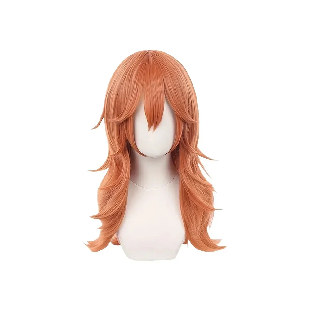 

Chainsaw Man Cosplay Angel Cosplay Orange Brown Anime Wigs Heat Resistant Halloween Party Role Play Wigs