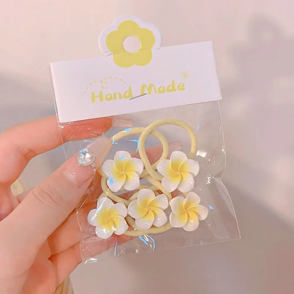 

Hair Rope Plumeria Flower Hair Clip Hair Accessories Hair Clip Egg Flower BB Clip Yellow Mini Hair Claw Flower Barrette Children