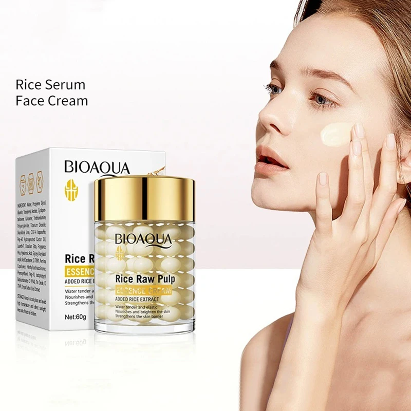 

Крем-эссенция BIOAOUA Rice Deep Moisturizing для глубокого увлажнения, осветления, упругости и омоложения кожи лица