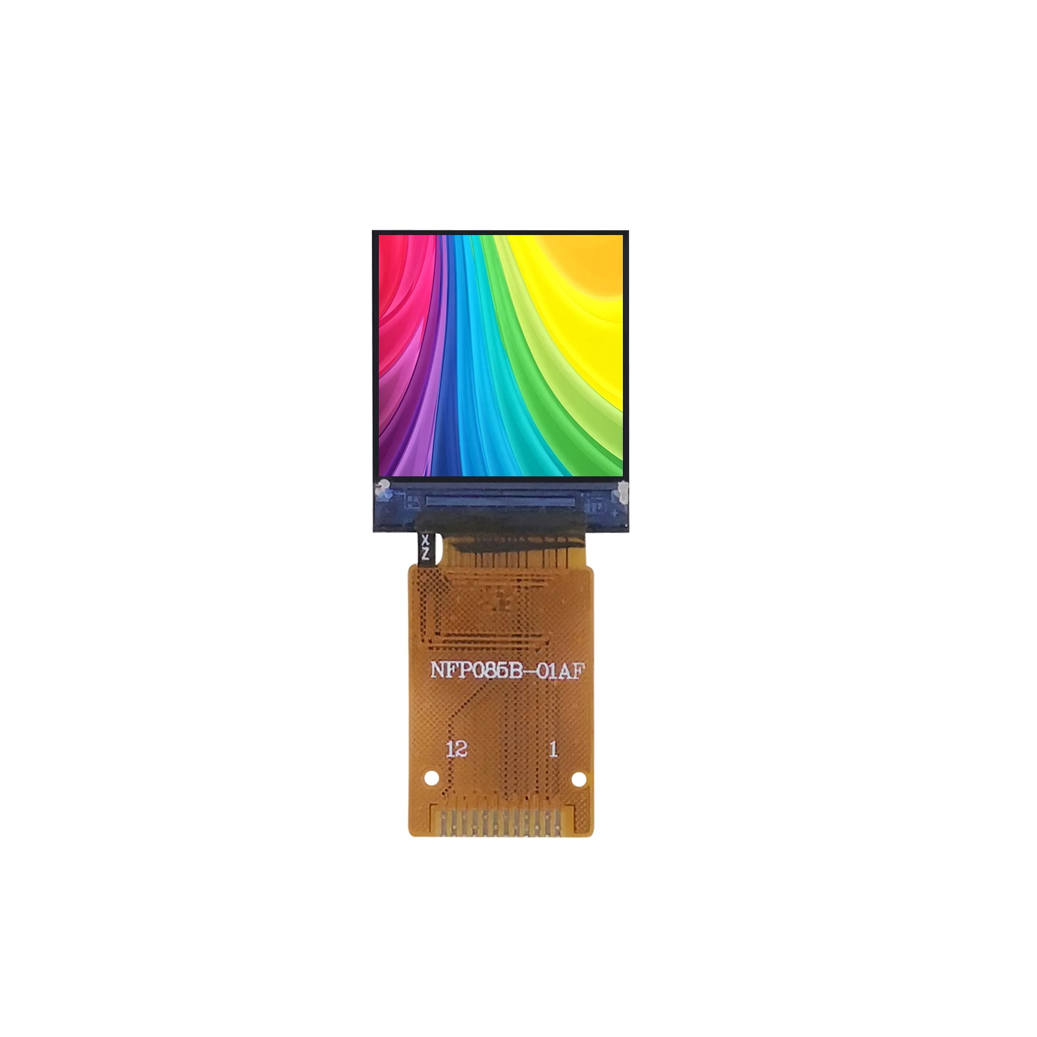 Imagem -06 - Módulo Lcd de Matriz de Pontos Quadrada Pequena Tft Display Rgb Vertical Stripe Gc9107 Drive ic All View 260 Luminância 085 128x128