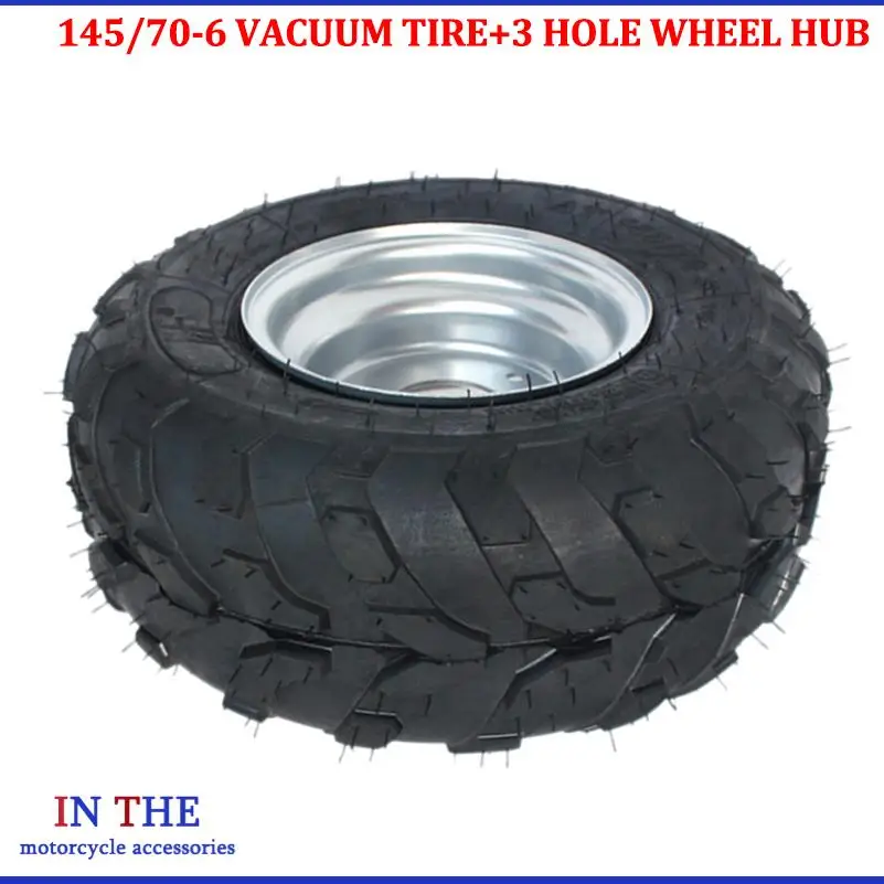 6 Inch ATV Wheel 145/70-6 All Terrain Vehicle Tyre Fit FOR 50cc 70cc 110cc Small ATV Quad Front Or Rear Wheels