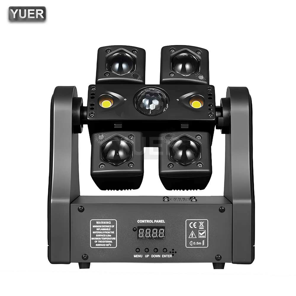 4IN1 Effect Magic Ball Laser Beam Flash Head Moving Head Light With Remote Control  DMX Stage Light Rotating Disco Party Bar