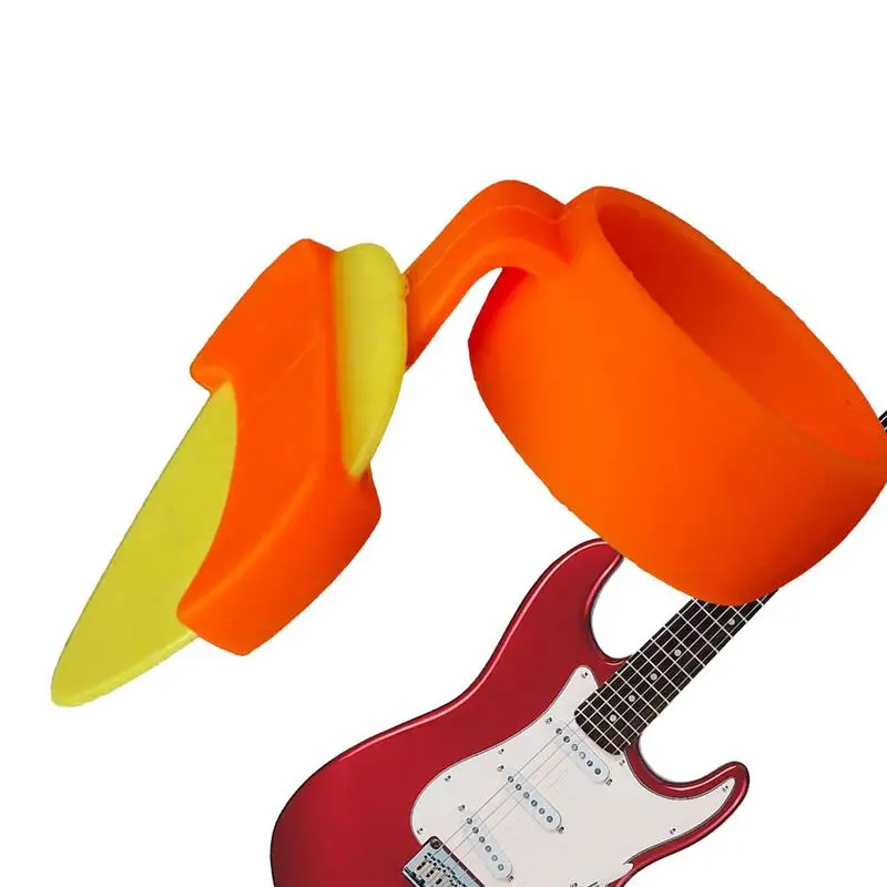 Guitar Pick Grips Silicone Stop Dropping Anti Slip Guitar Pick Soft Silicone Grips Guitar Accessories Ergonomic Guitar Pick