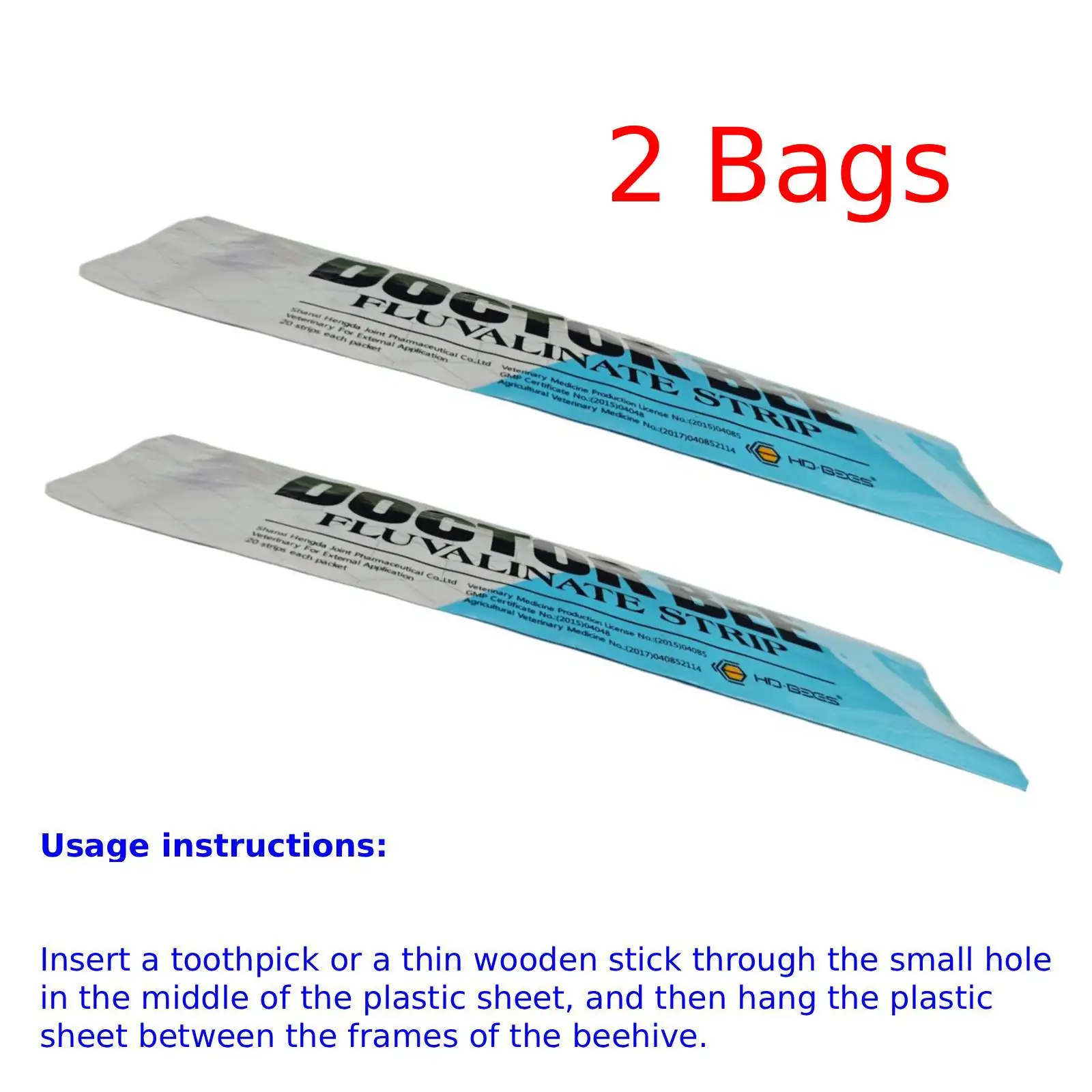 2 Packs Beekeeping Material 20 Strips/ Pack Beekeeive Frame Plastic Strips Beekeeping Supplies