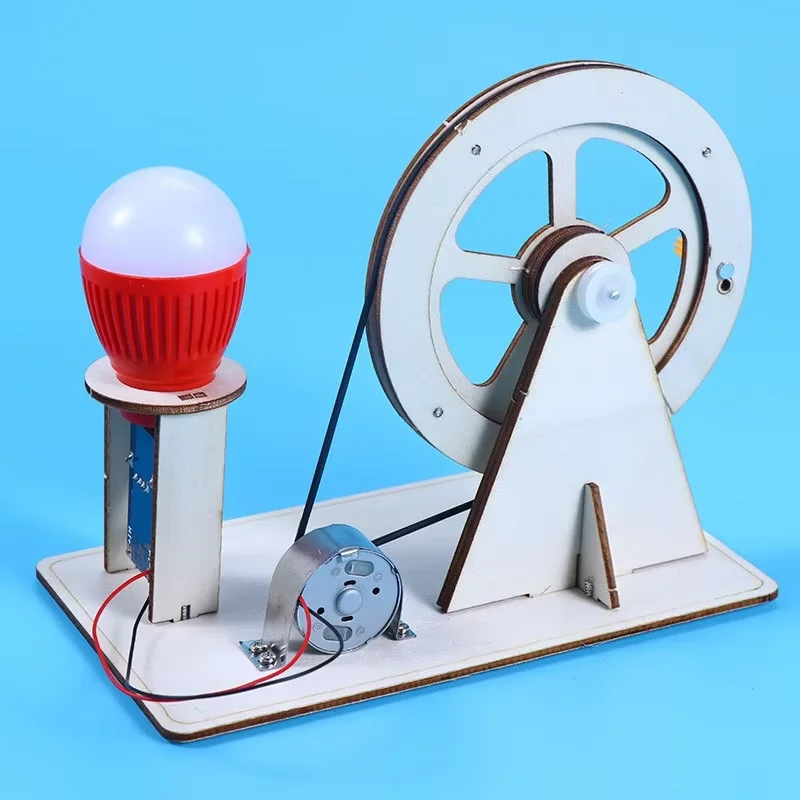 DIY Mini Hand Crank Generator DIY Science Experiment Kit & Education Model Toy For Children Gift Toy Project