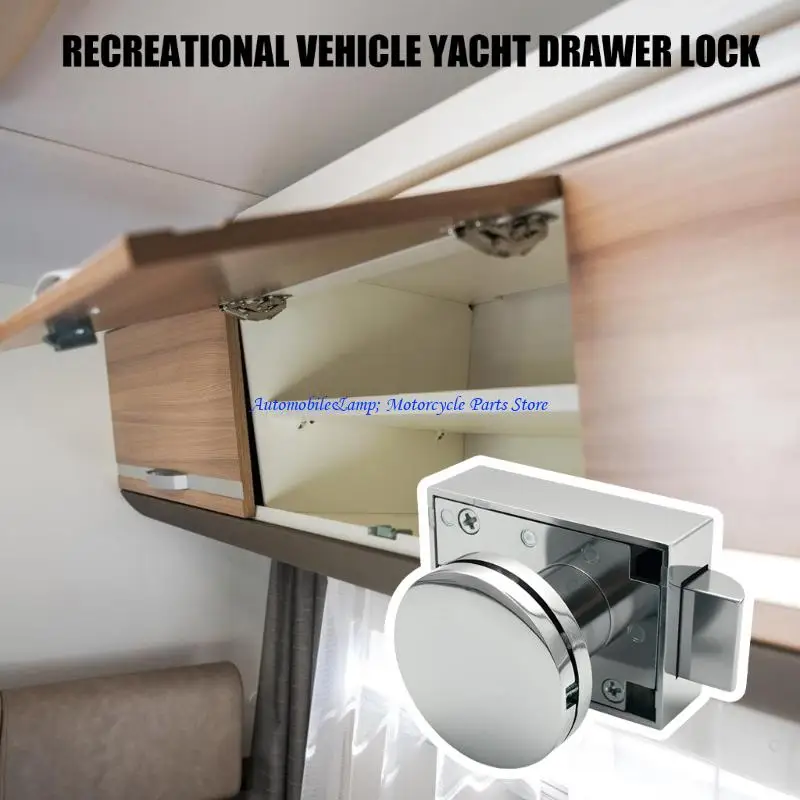 H7BD Zinc Alloy High Security Furniture Lock With Two Keys for Recreational Vehicle Vessel Ship Wardrobe Drawers And Cabinets