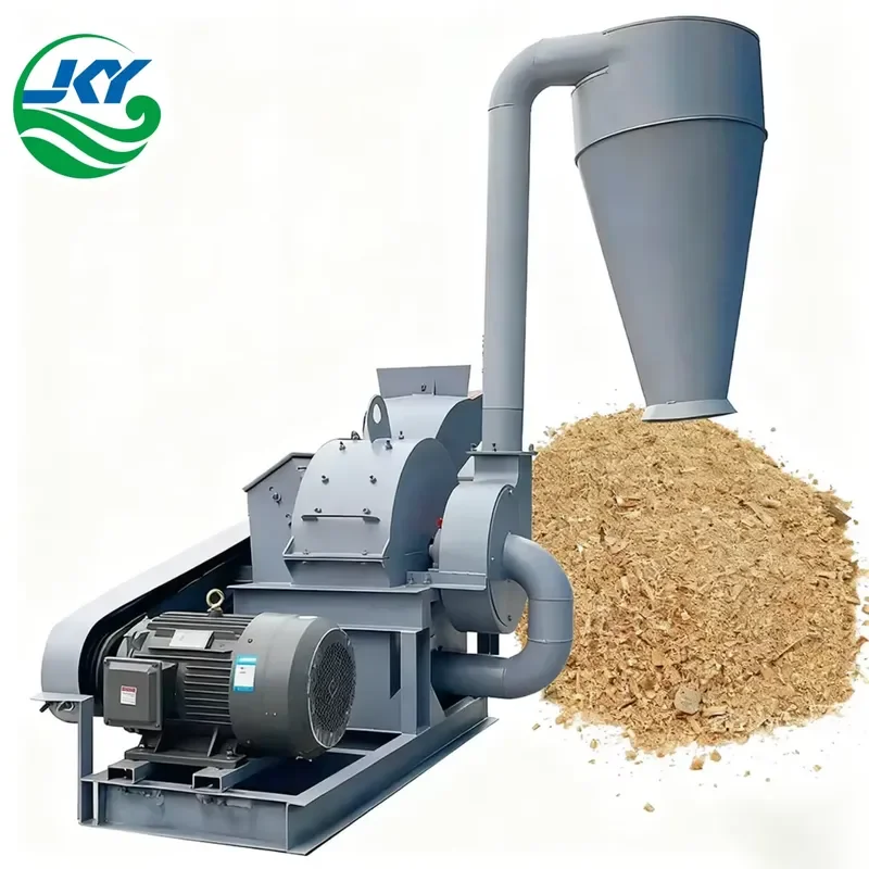 2026 CE Hammer Mill Sawdust Making Wood Crusher Machine with Cyclone /shredder Wood Waste Crusher Machine to Make Sawdust