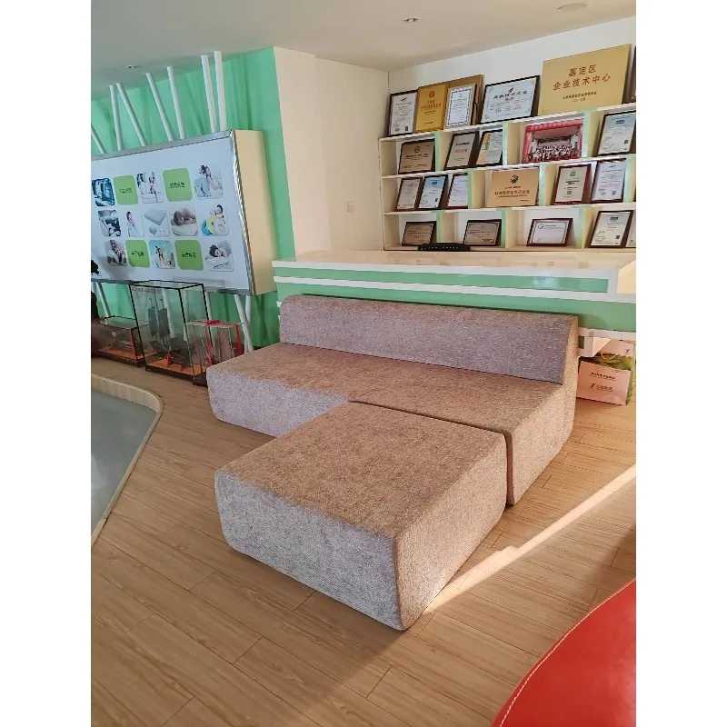 Modern Practical Vacuum Compressed Foam Sofa Rectangle Shape Sectional Fabric Sofa Couch Sofa Set for Living Room Bedroom