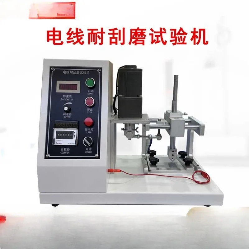 Automotive wire scratch resistance tester, wire and cable jacket wear resistance tester