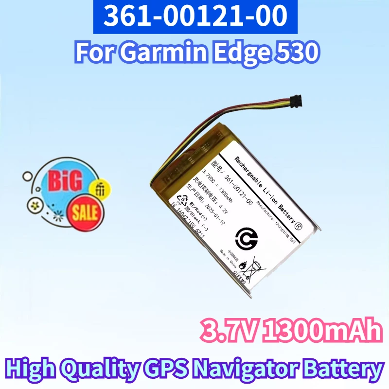 

Новейшая аккумуляторная батарея 361-00121-00 3.7V 1300mAh для Garmin Edge 530, высококачественная замена для GPS-навигатора