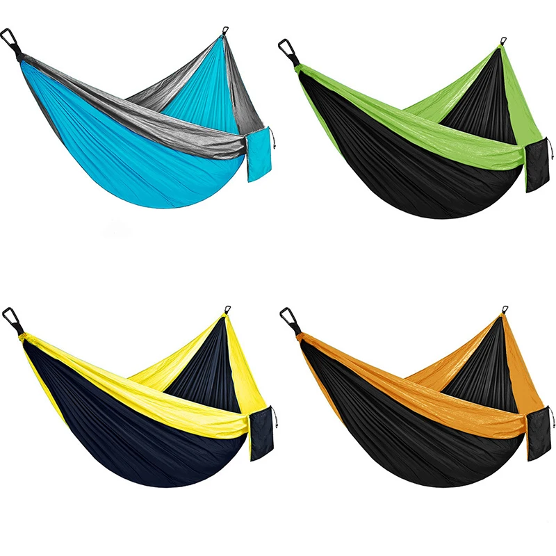 

S031 High quality backpacking survival travel double portable outdoor camping hammock