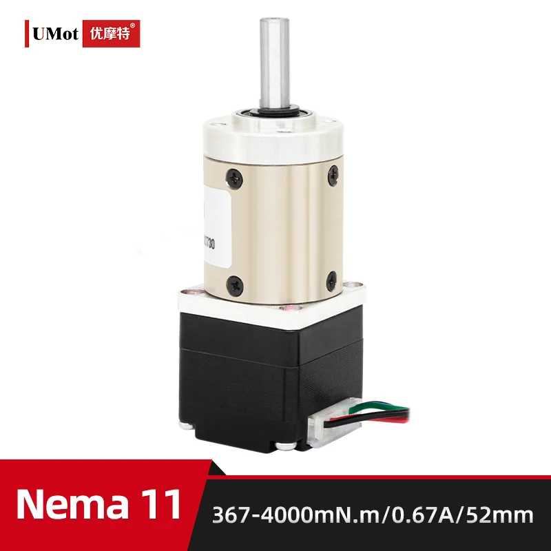 

Nema 11 Length 52mm Ratio 3.7 5.2 14 High Precision Micro Planetary Gearbox Geared Stepper Motor Nema 11 With Gearbox