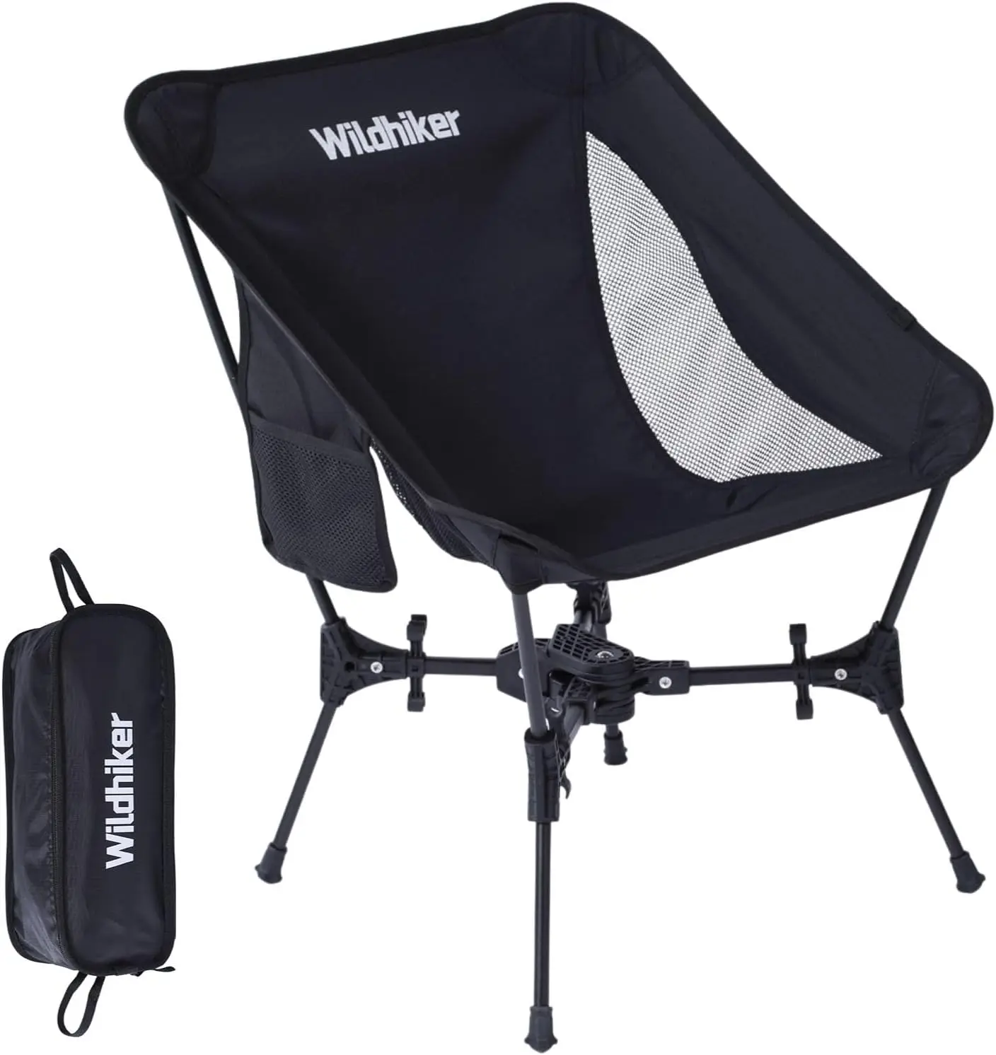 

Compact Folding Camping Chair – Wider Seat, Side Pocket, 330LBS Capacity, Lightweight for Hiking & Travel