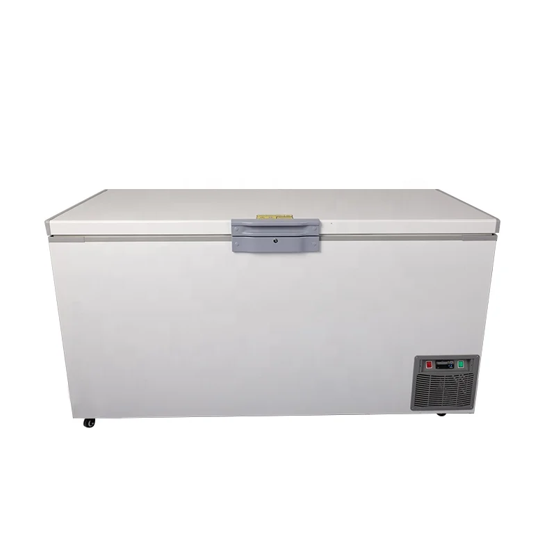 Freezer Horizontal de Grande Capacidade 695L com Refrigeração a Ar e Degelo Automático para Armazenamento de Atum Congelado e Frutos do Mar em Temperatura Ultrabaixa