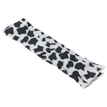 1 Paar Koe Patroon Ijs Zijden Mouwen Duurzaam Dacron Uv Resistente Ijs Mouwen Dunne Losse Bescherming Mouw Cover Outdoor